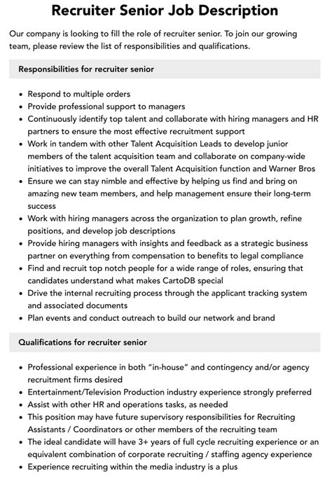 Senior Army Recruiter Responsibilities