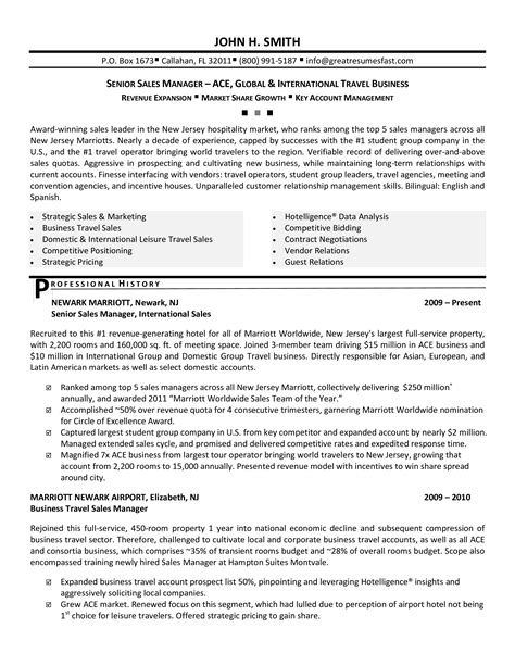 Senior Manager Resume Template Example 3