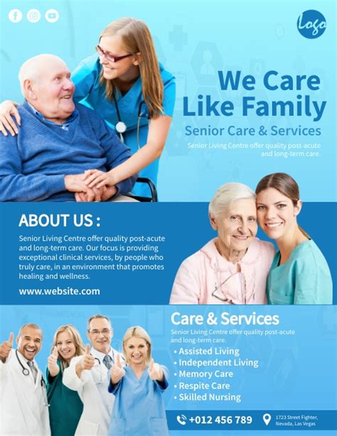 Senior Services Flyer Template