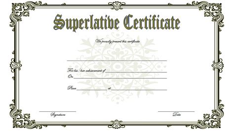 Senior Superlative Certificate Wording Ideas