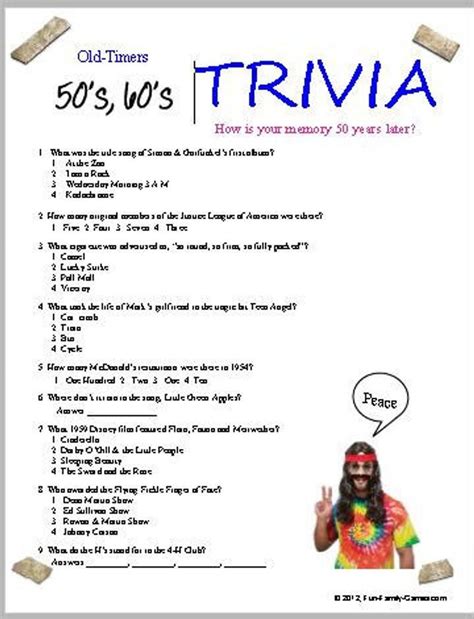 Senior Trivia Interests Image 10