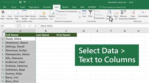 Separate data series in Excel