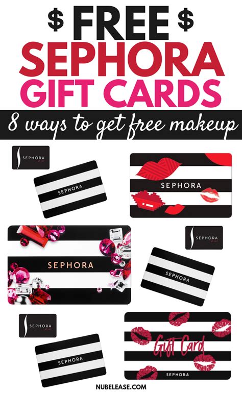 Sephora Gift Card Printable Example 3