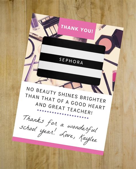 Sephora Gift Card Printable Sample 4