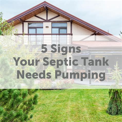 Septic system pumping sign