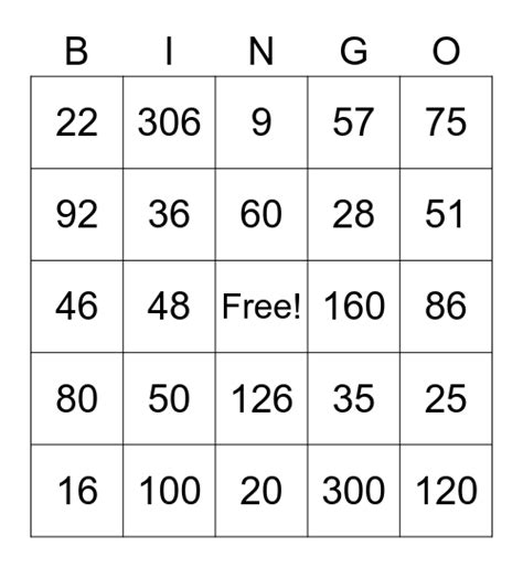 Sequencing Bingo Game