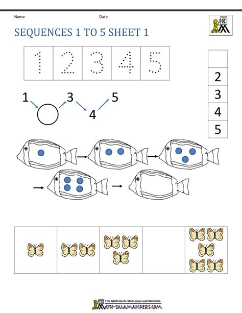 Sequencing worksheets for kids