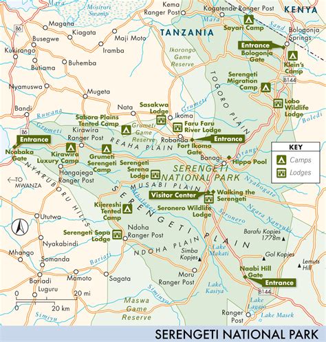 Serengeti National Park Map