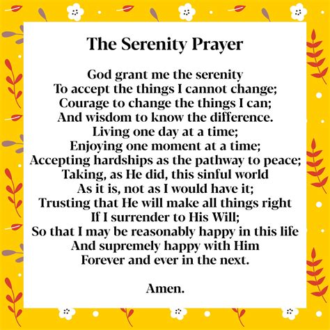 Serenity Prayer Full Version