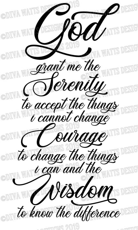 Serenity Prayer Handwriting