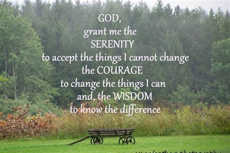 Serenity Prayer Nature