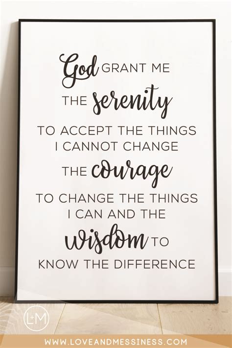 Serenity Prayer Wall Art