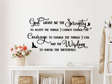 Serenity Prayer Wall Decal