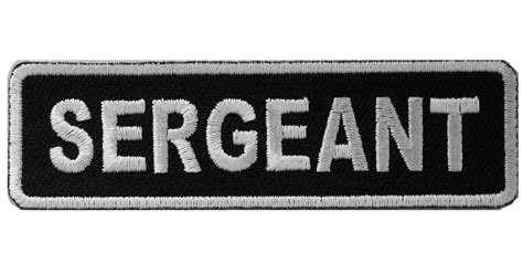 Sergeant patch and insignia