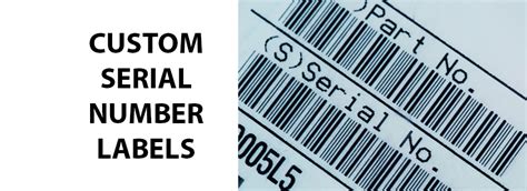 Serial Number Labels Template