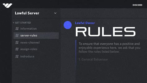 Clear server rules help maintain a respectful community