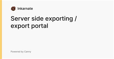 Server-Side Export Method