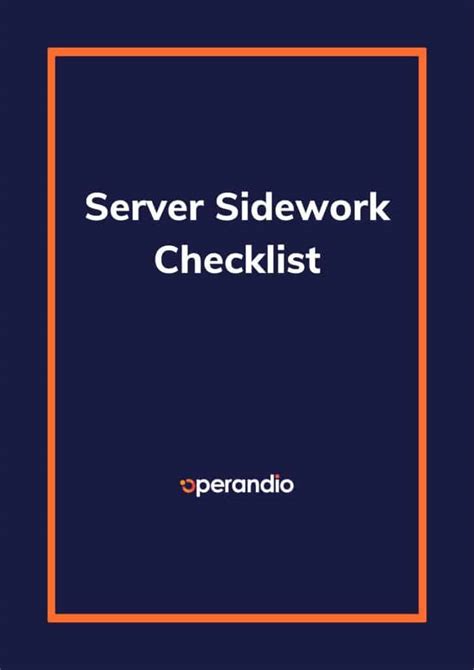 Server Side Work Daily Tasks