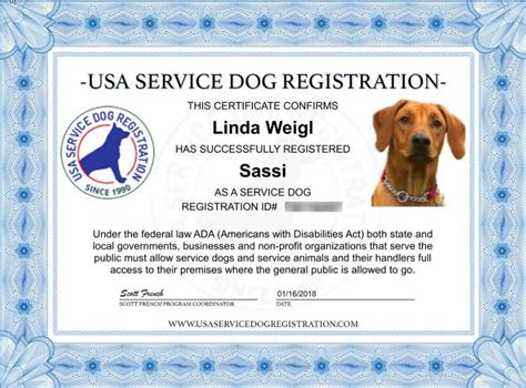 Service Animal Registry