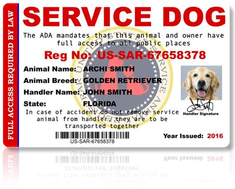 Service Dog Registry