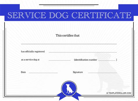 Service Dog Template 10