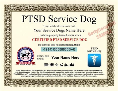 Service Dog Template