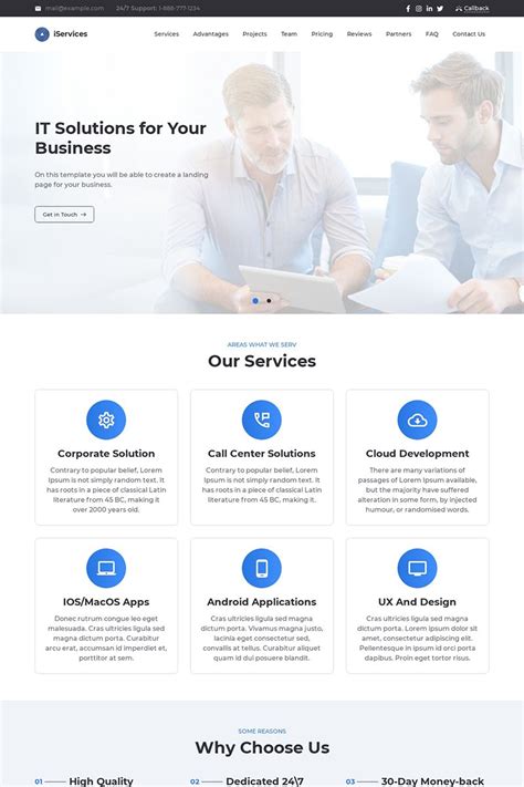 Service Landing Page Template