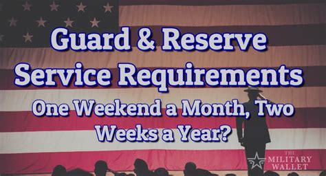 Service Requirements National Guard Reserves