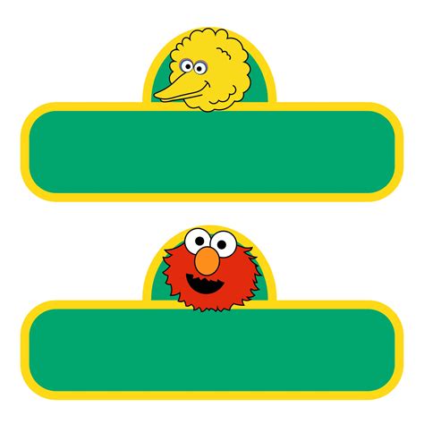 Sesame Street Alphabet Sign Template