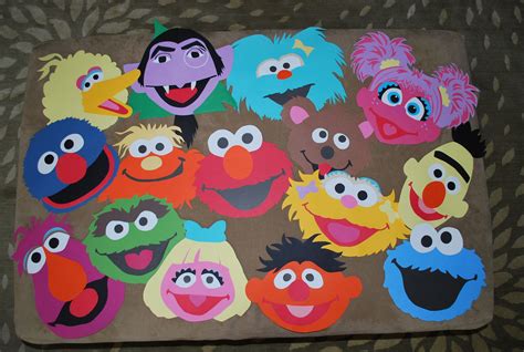 Sesame Street DIY Craft Template