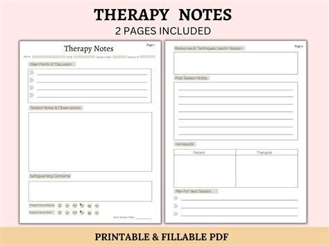 Sample RBT Session Notes Template