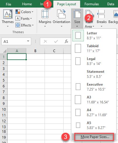 Set Custom Page Size in Excel