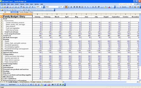 Set Up Spreadsheet