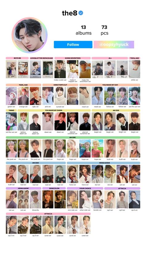 Seventeen Photocard Template Inspiration 8