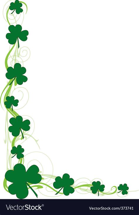 Shamrock Border Template