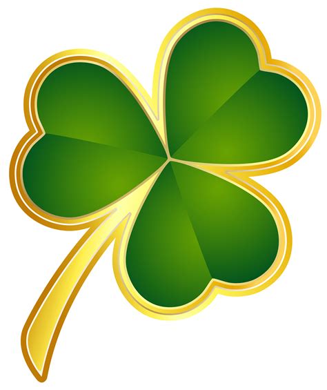 A set of shamrock clip art images for commercial use