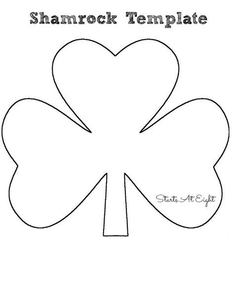 Shamrock Craft Template