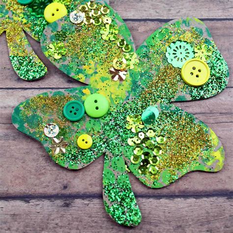 A collection of shamrock crafts for kids