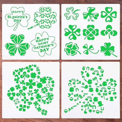 Shamrock stencil template