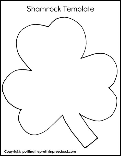 Shamrock Template for Preschoolers