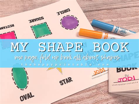 Shape mini book template