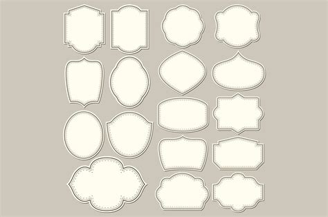 Shape labels worksheet