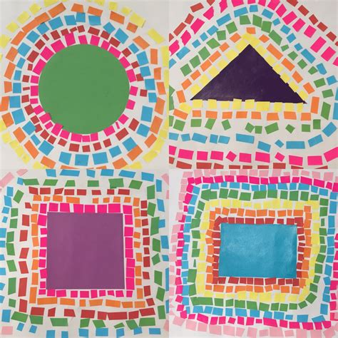 Shape mosaic worksheet