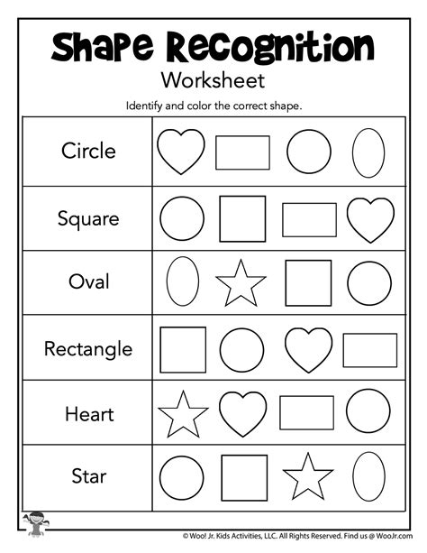 Shape Recognition Template