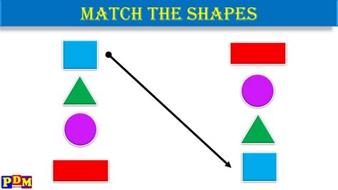 Shapes matching worksheet