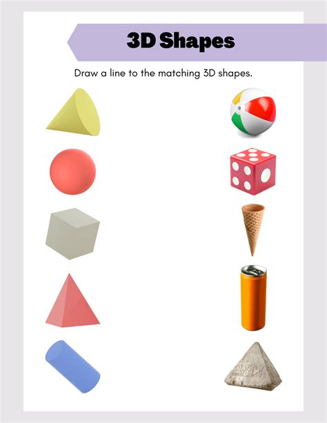 Cut and paste shapes worksheets for kids