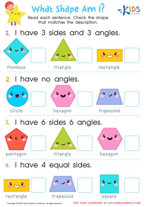 Cut and paste shapes worksheets for 2nd grade