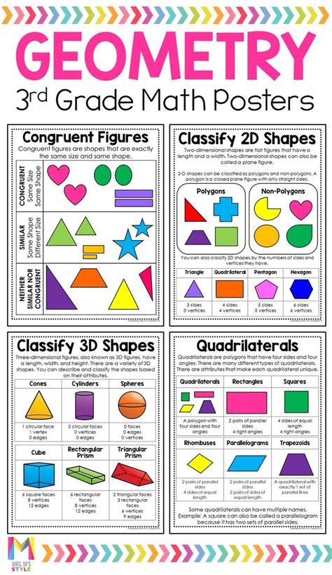 Cut and paste shapes worksheets for 3rd grade