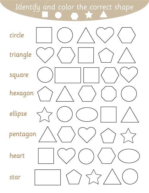 Shapes Worksheets for Kids