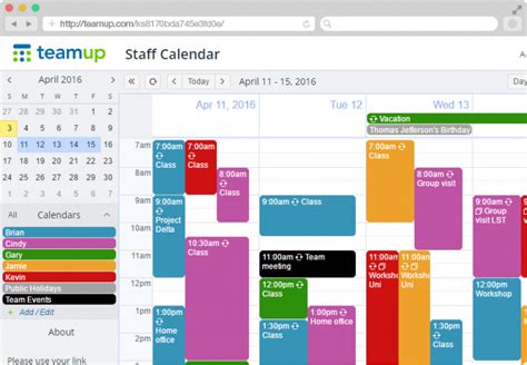 Shared Calendar